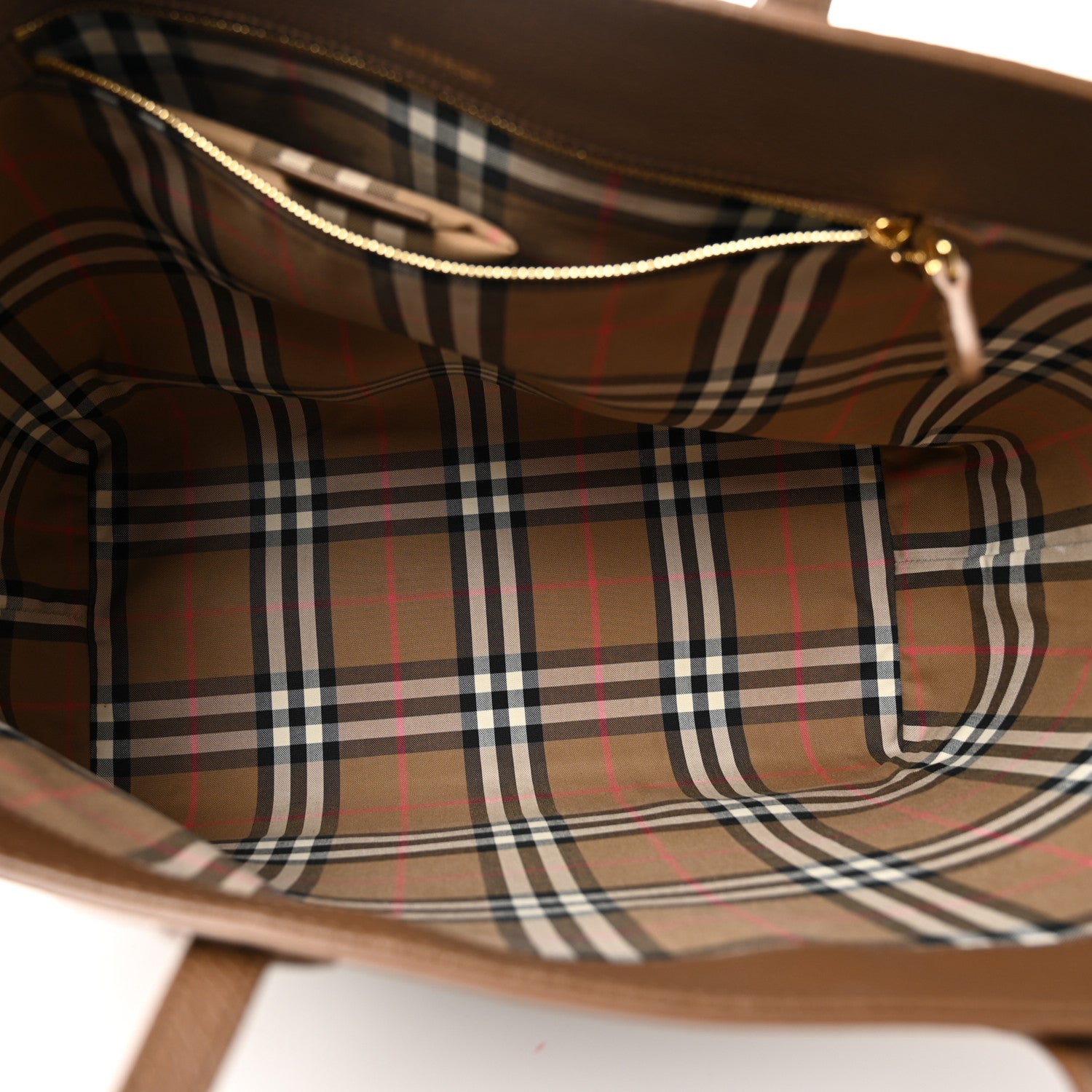 Burberry Grainy Calfskin Medium London Tote Bag Earth 5 of 13