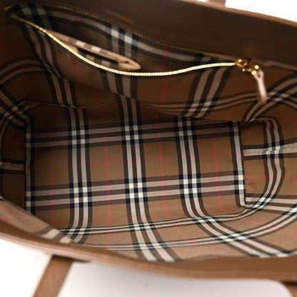 Burberry Grainy Calfskin Medium London Tote Bag Earth 5 of 13