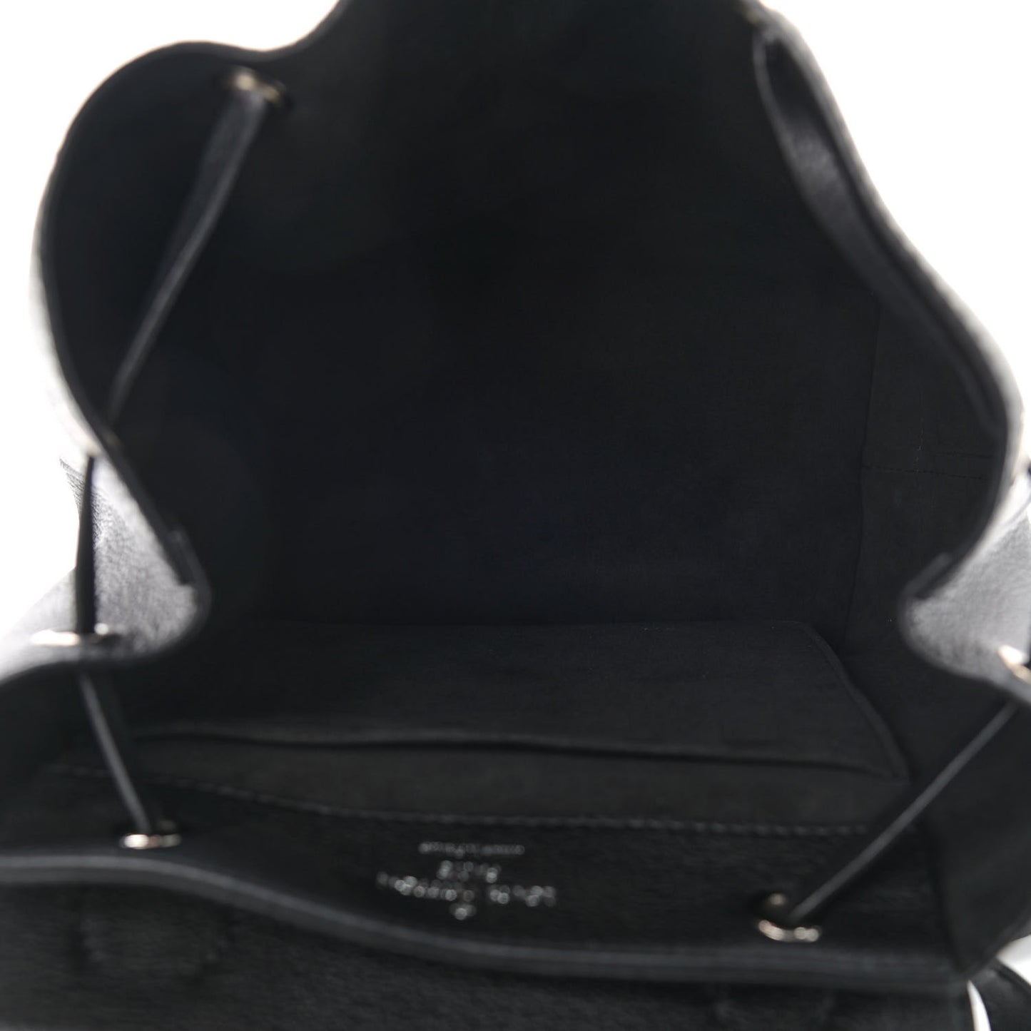 Calfskin Lockme Backpack Black