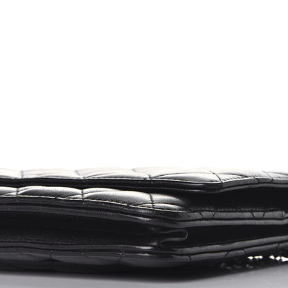 Chanel Lambskin Quilted Wallet On Chain WOC Black 8 of 8