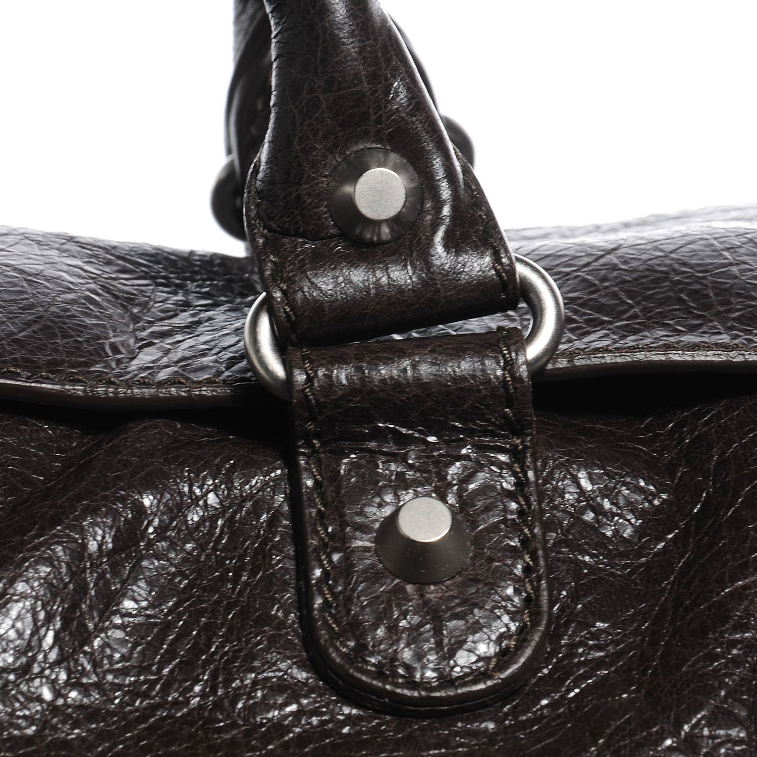Balenciaga Agneau Squash S Duffel Bag Charbon 7 of 10