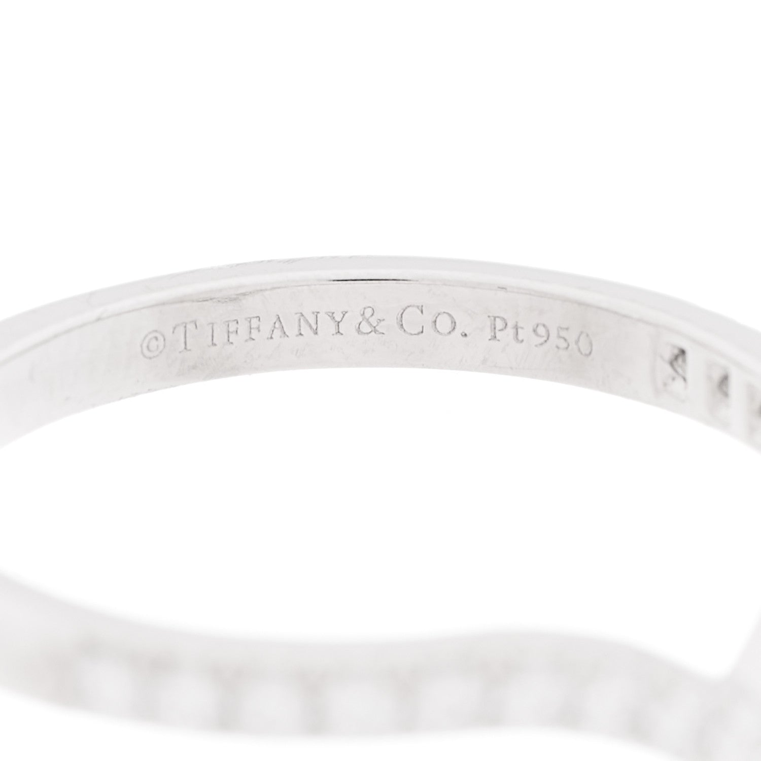 Tiffany Platinum Diamond Soleste V Band Ring 47 4 4 of 4
