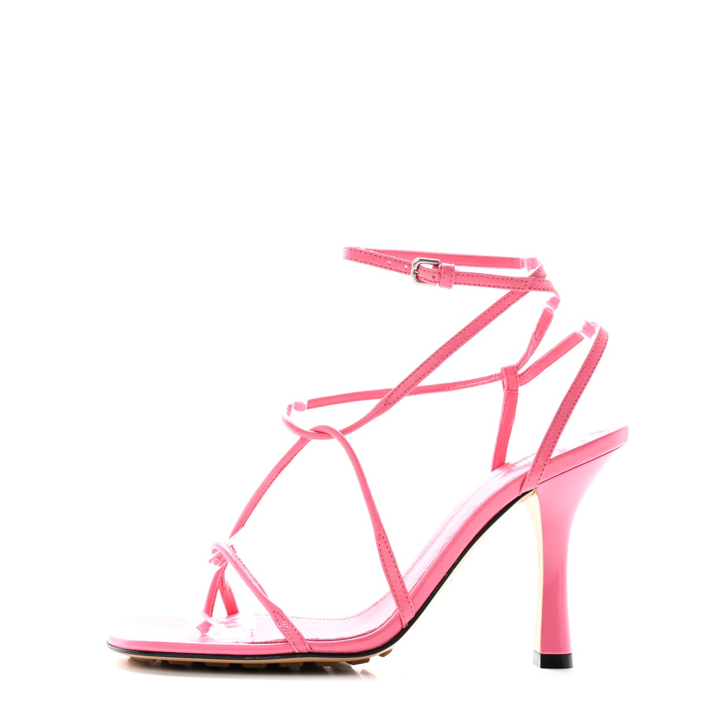 Crush Calfskin The Line 90mm Sandals 36.5 Milkshake