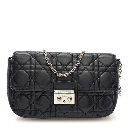 Christian Dior Lambskin Cannage Miss Dior Promenade Pouch Black 1 of 10