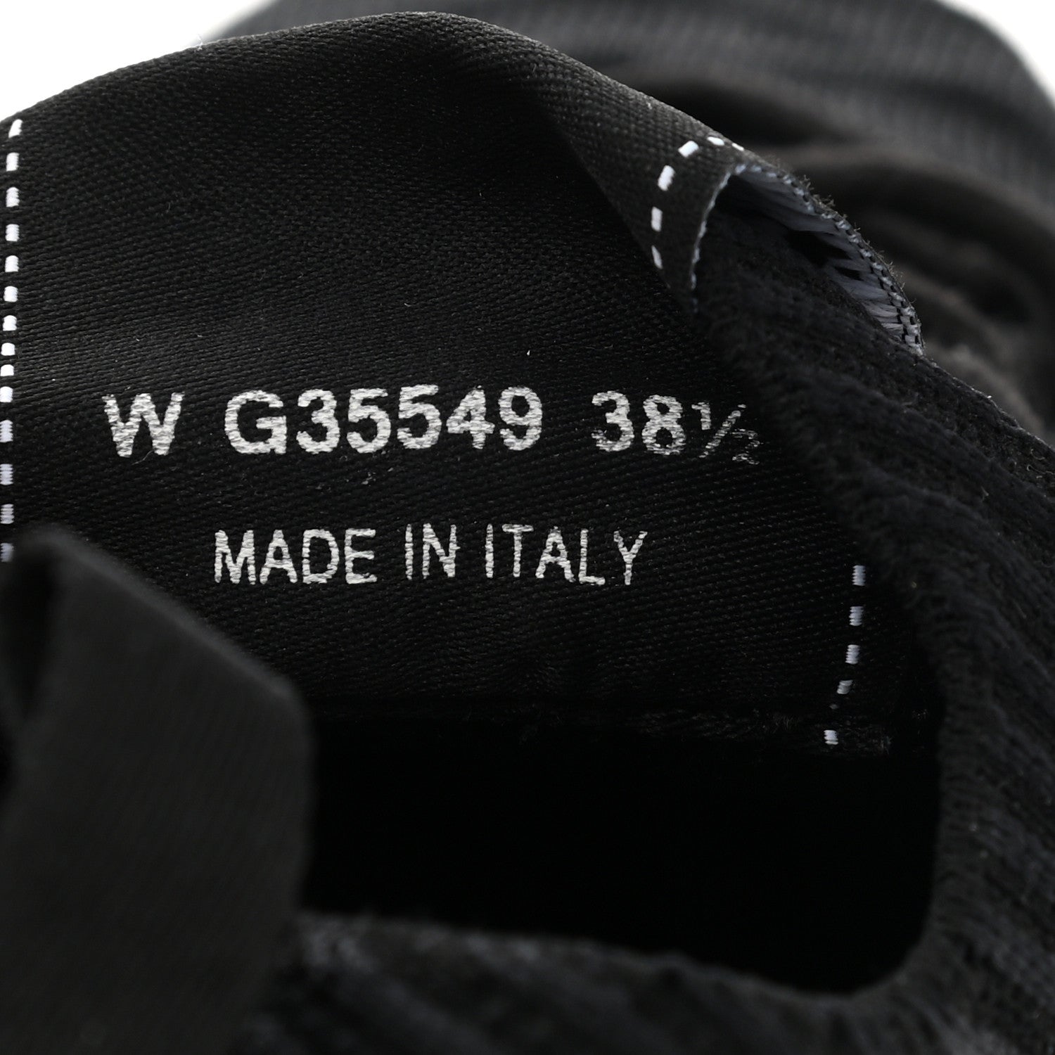 Chanel Fabric Logo Sneakers 38.5 Black 6 of 8