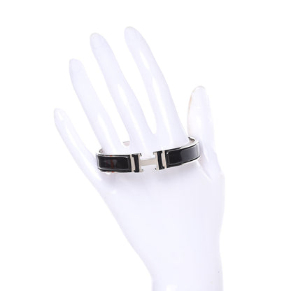 Hermes Enamel Narrow Clic Clac H Bracelet GM Black 2 of 6
