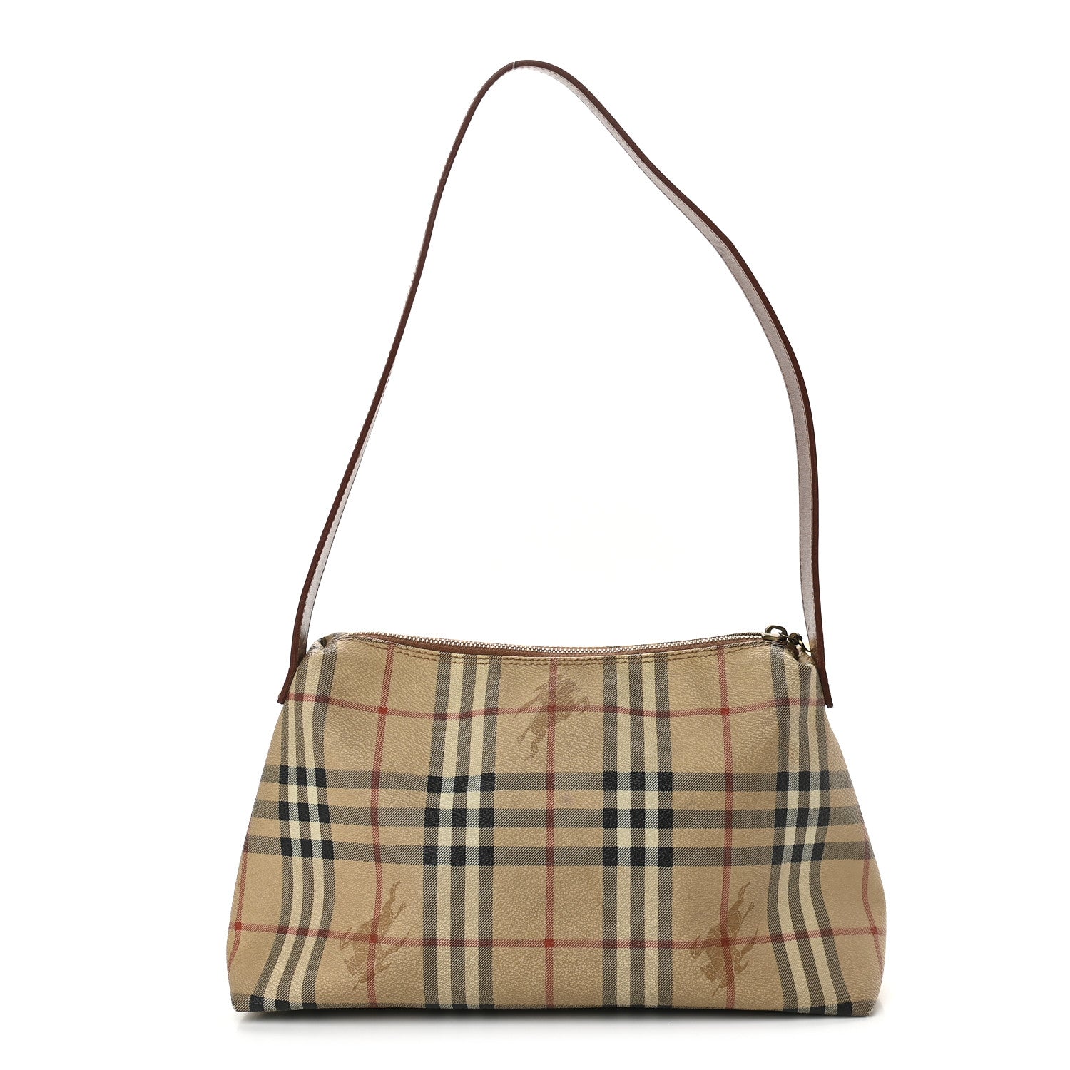 Burberry Haymarket Check Shoulder Bag Brown 1 of 11
