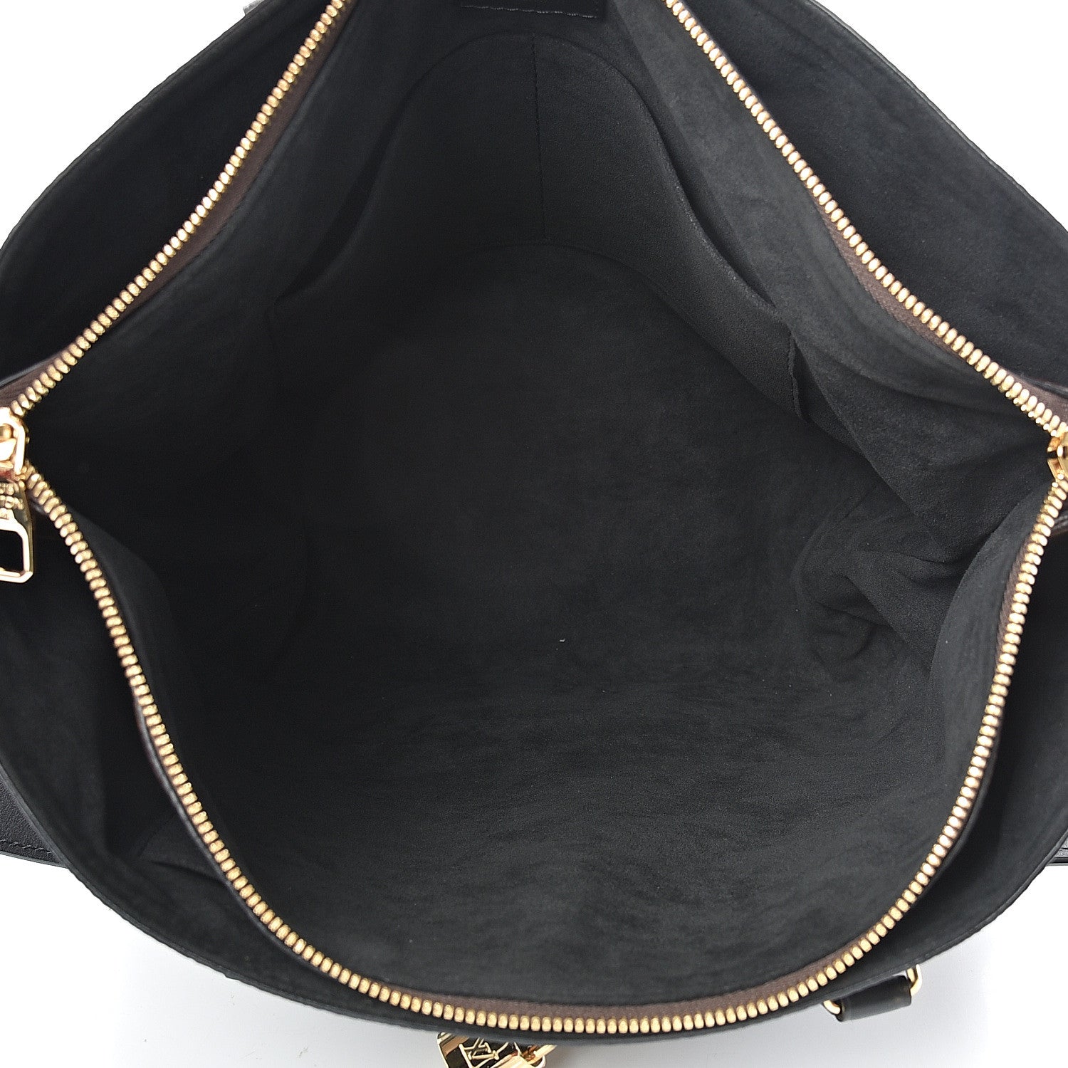 Louis Vuitton Monogram Flower Zipped Tote MM Black 4 of 9