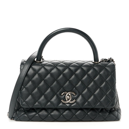 Chanel Caviar Quilted Small Coco Handle Flap Black 1 of 11