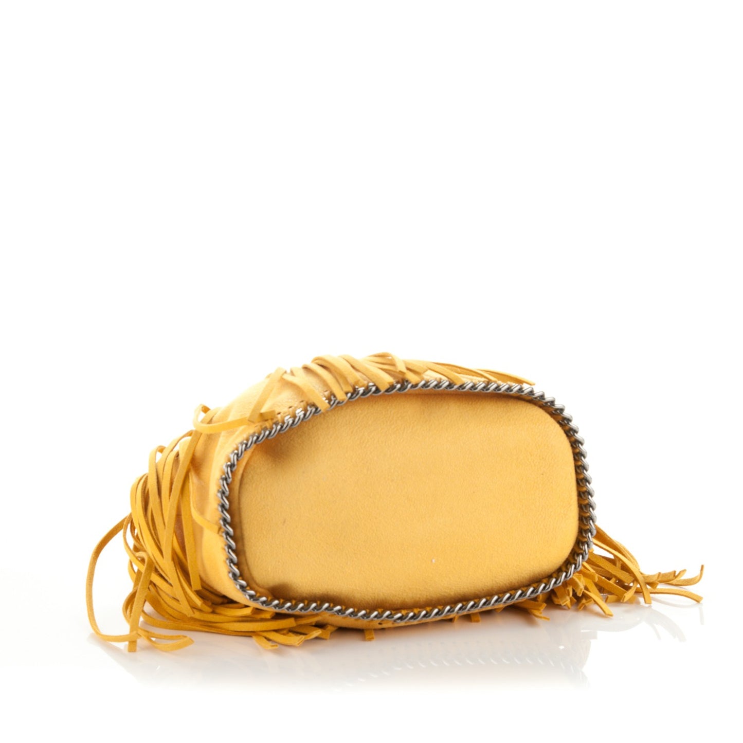 Shaggy Deer Fringe Falabella Bucket Bag Sun