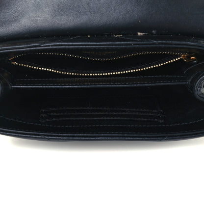Saint Laurent Calfskin Y Quilted Monogram Toy Loulou Crossbody Bag Black 5 of 12