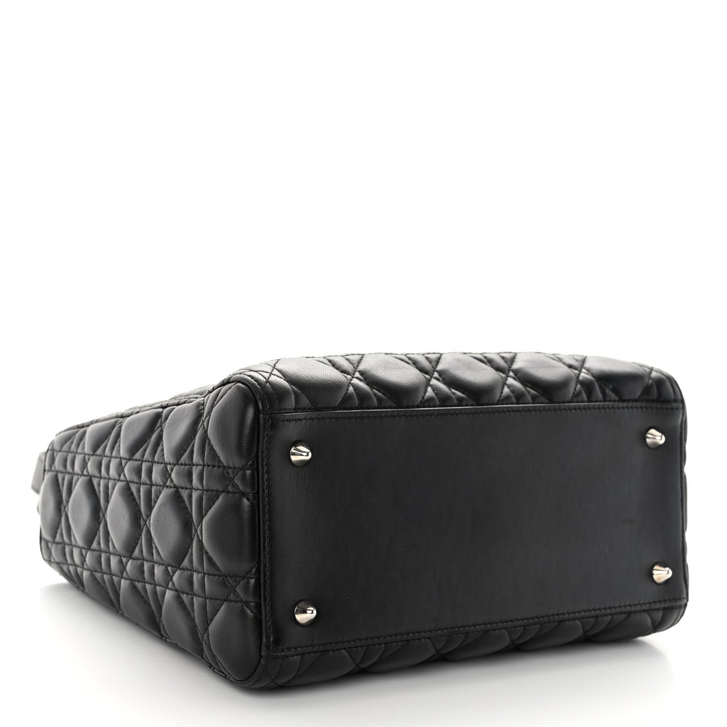 Lambskin Cannage Medium Lady Dior Black