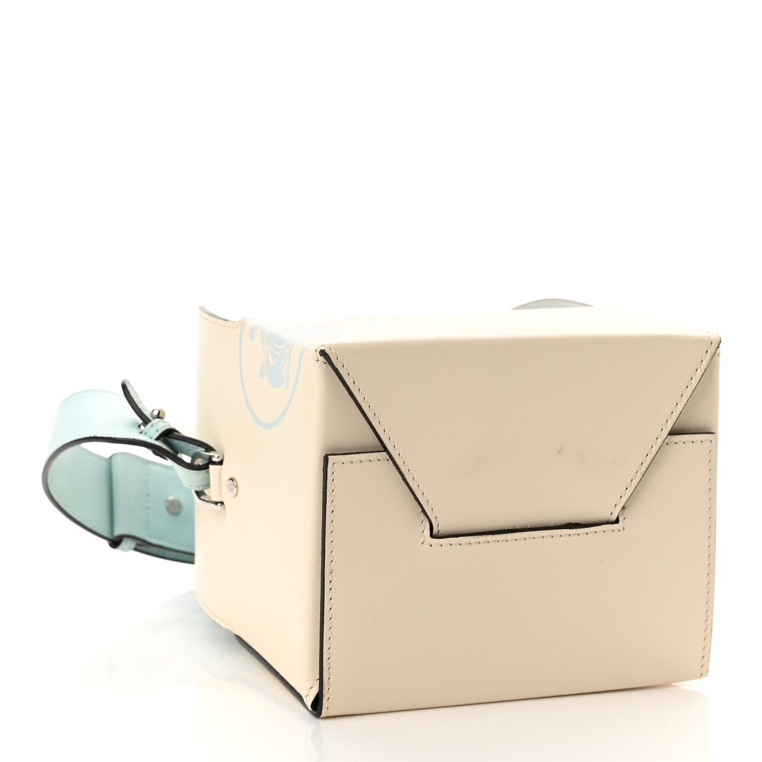 Lanvin Nomad Calfskin Happy Box Shoulder Bag White 4 of 9