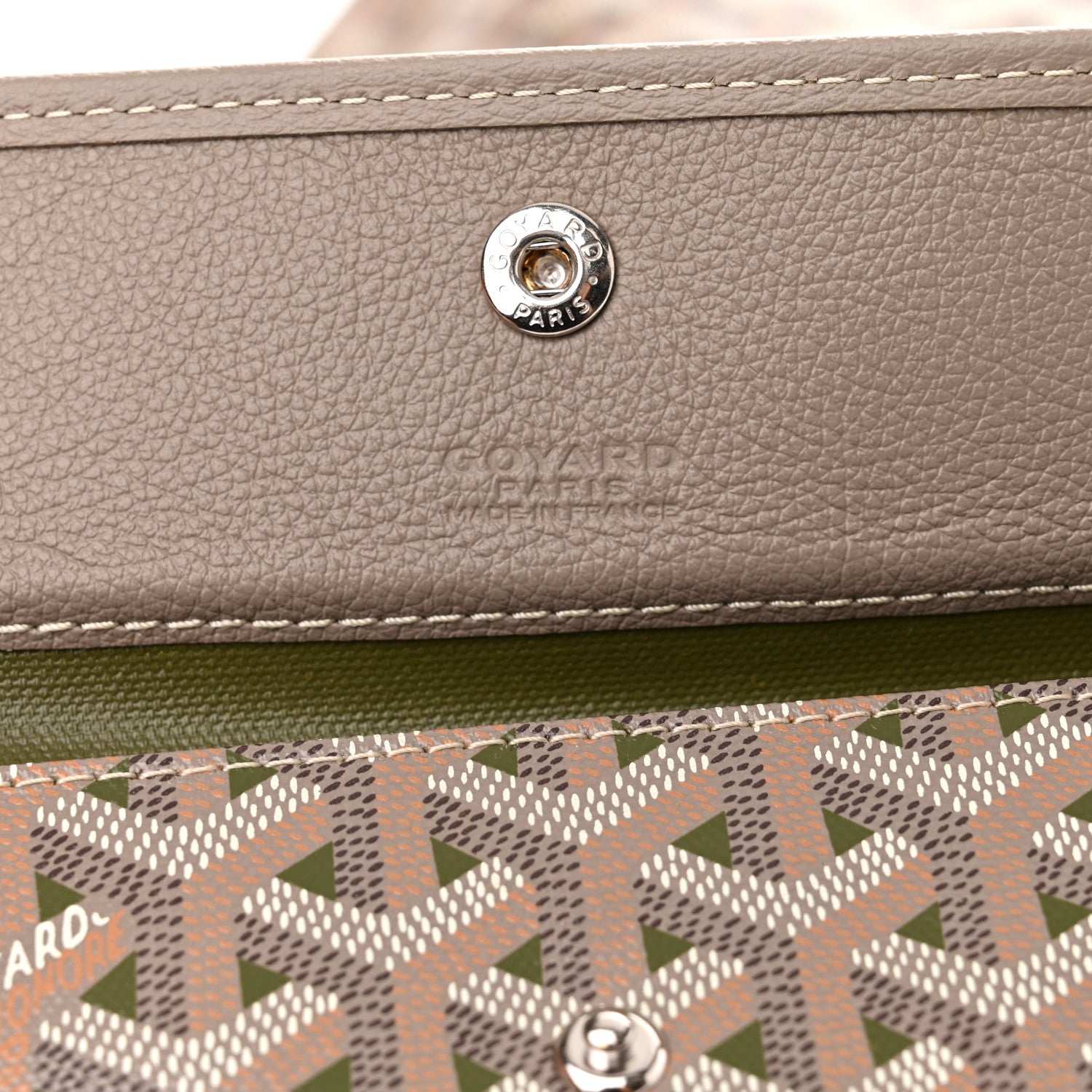 Goyard Goyardine Saint Louis Claire Voie GM Grege Khaki 7 of 11