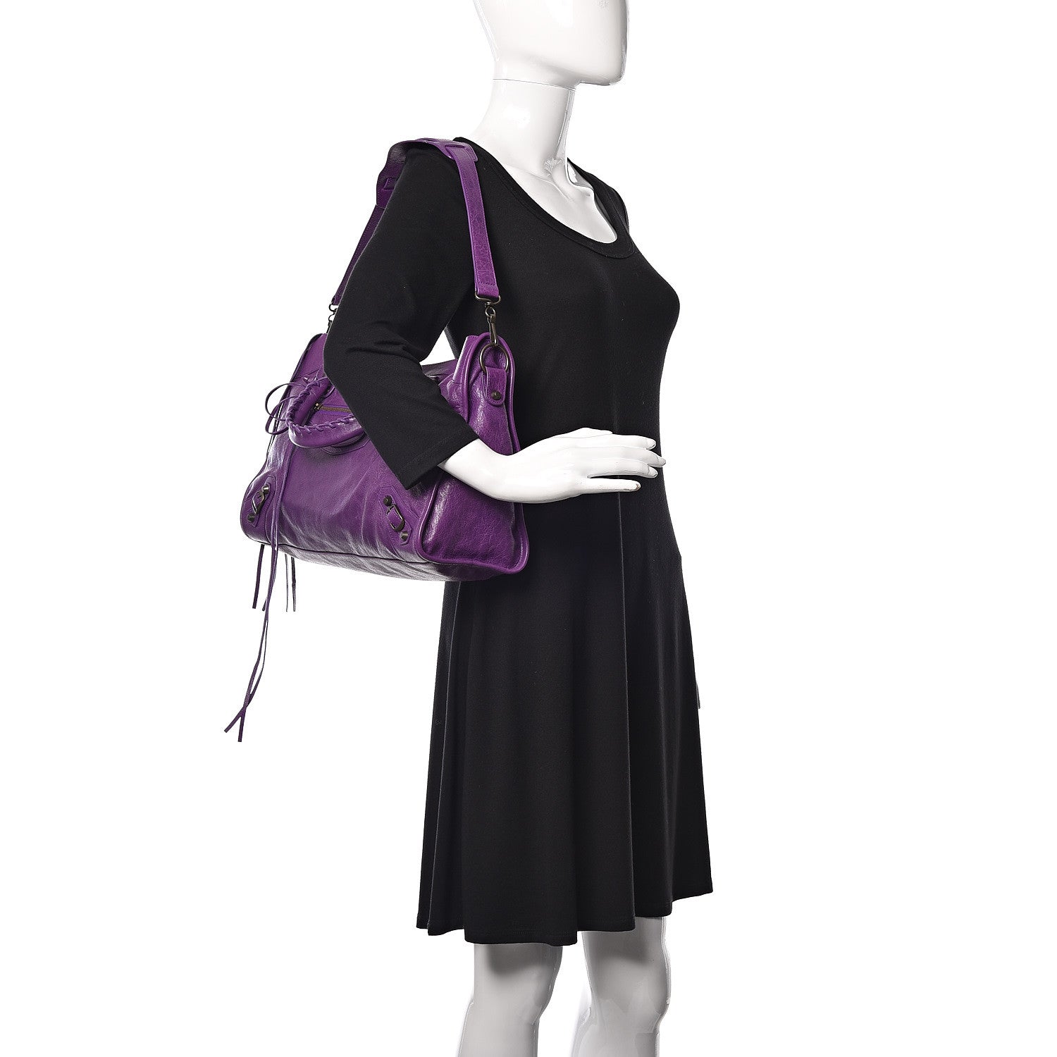 Balenciaga Agneau Classic Hardware City Ultraviolet 2 of 12