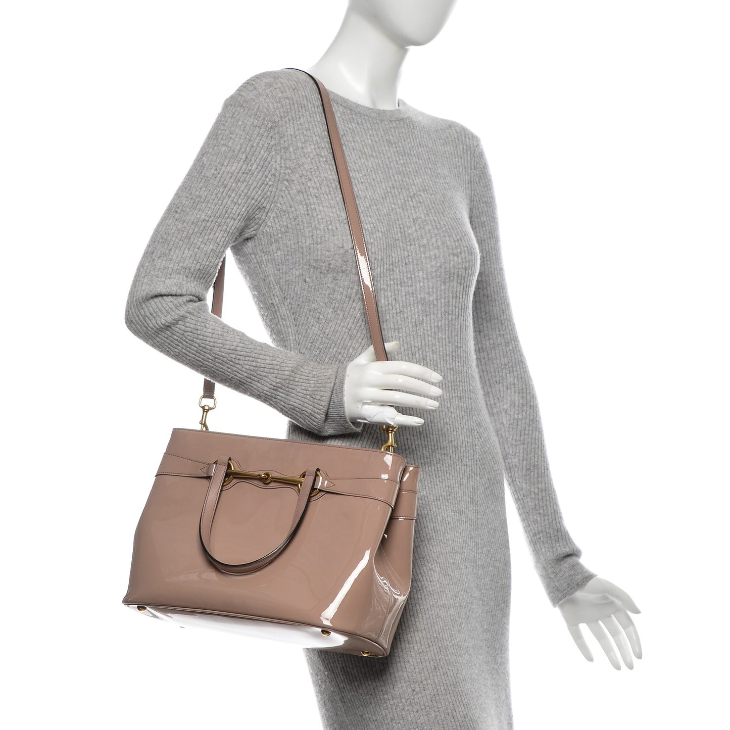 Patent Medium Bright Bit Top Handle Tote Dark Cipria