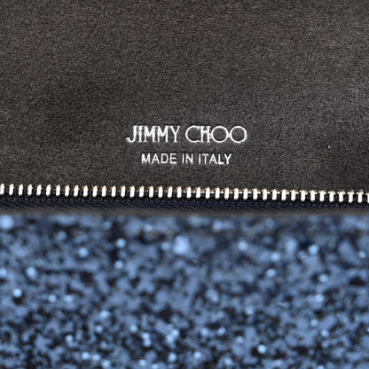Jimmy Choo Glitter Emmie Clutch Blue 6 of 9