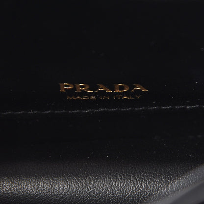 Prada Velluto Chain Shoulder Bag Black 6 of 9