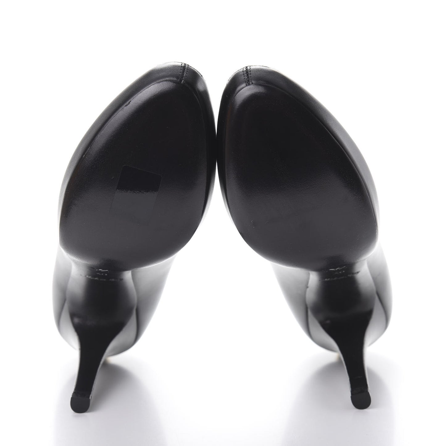 Smooth Calfskin Oh Really Peep Toe Pumps 40 Black