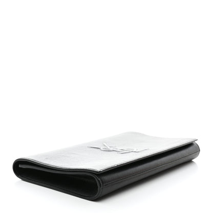 Saint Laurent Calfskin Monogram Large Belle De Jour Clutch Black 4 of 7
