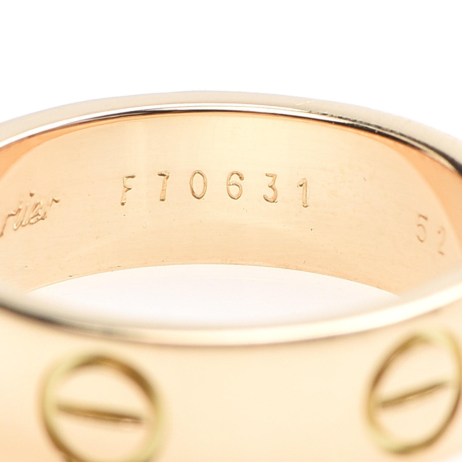 Cartier 18K Yellow Gold 5.5mm LOVE Ring 52 6 5 of 6