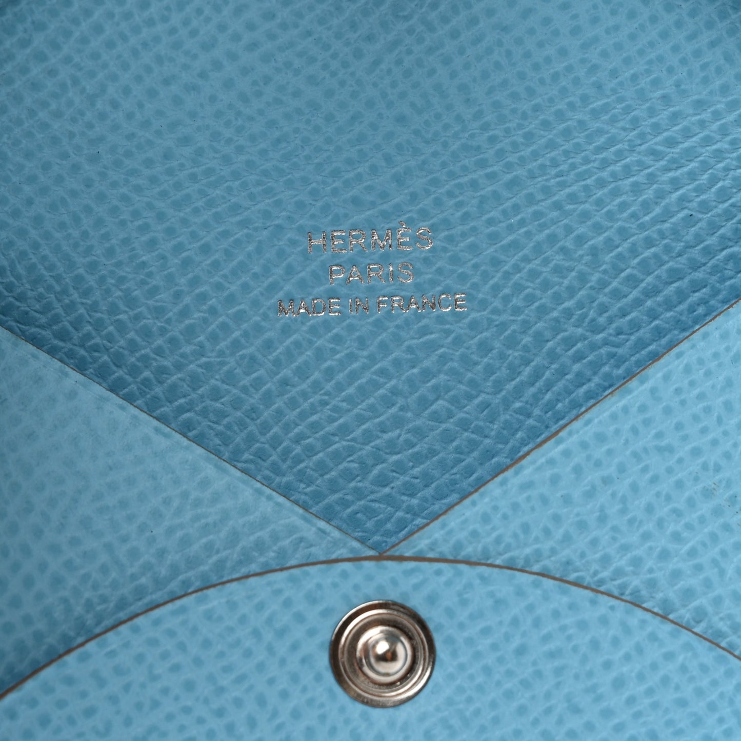 Epsom Calvi Card Case Celeste