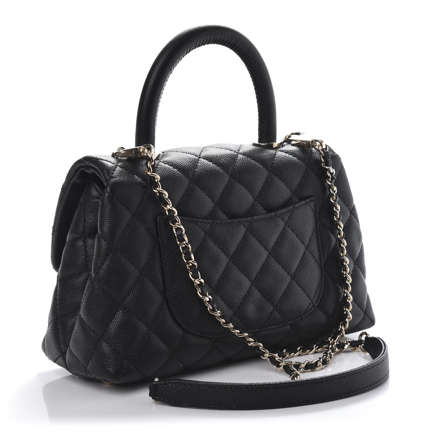 Chanel Caviar Quilted Mini Coco Handle Flap Black 4 of 11