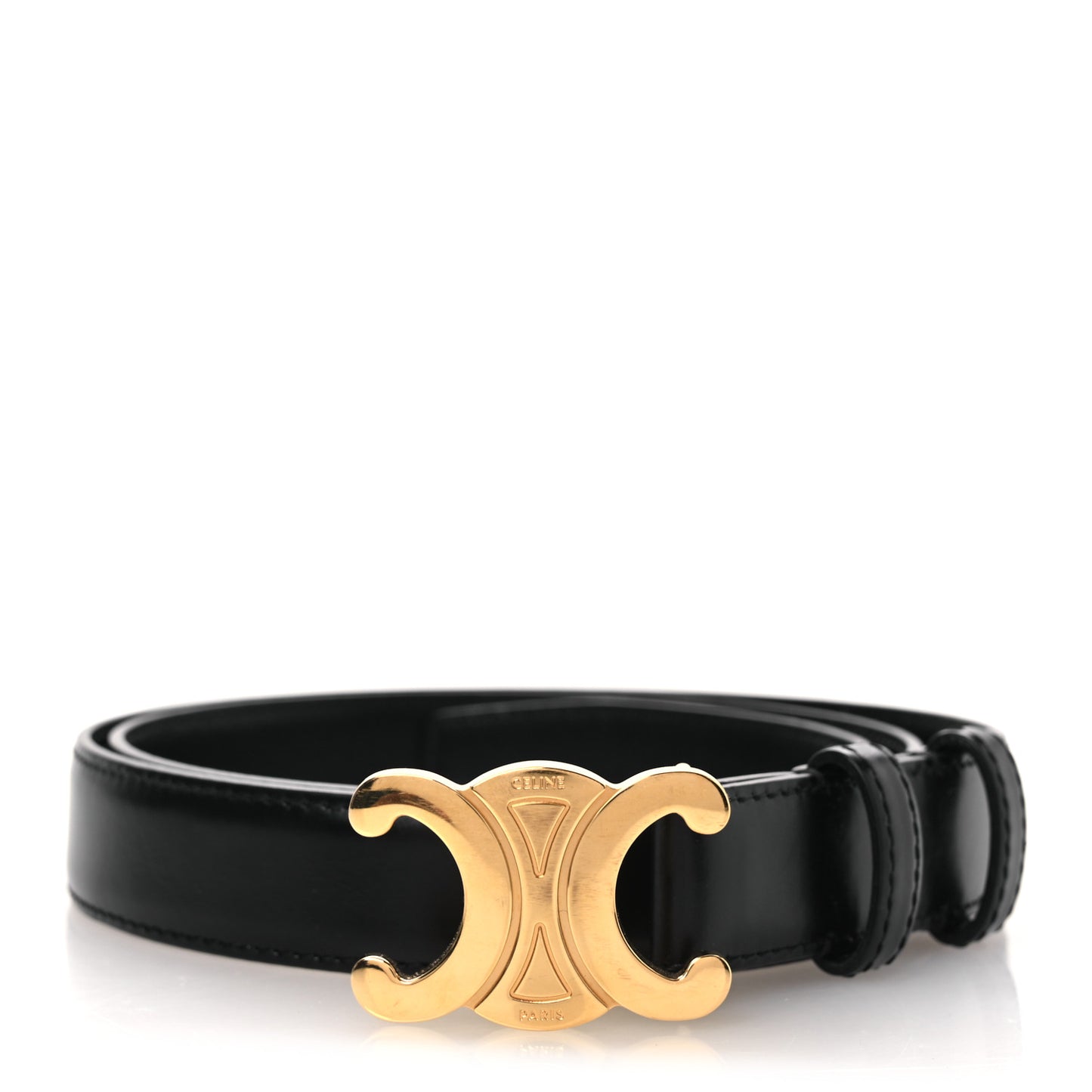 Box Calfskin Medium 25mm Triomphe Belt 90 36 Black
