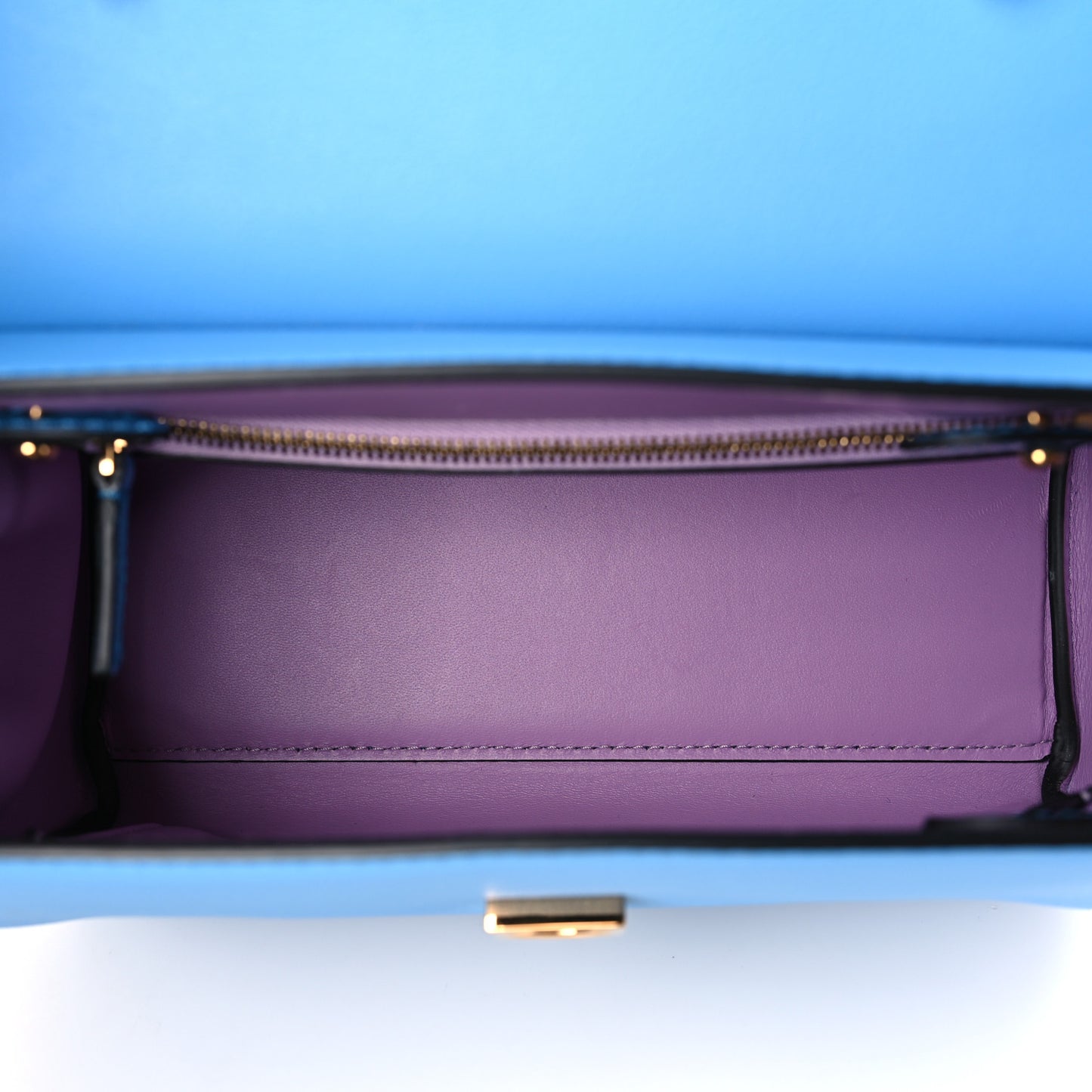 Calfskin Medium La Medusa Top Handle Handbag Blue