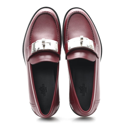 Hermes Calfskin Womens Hot Loafer 38 Rouge H 2 of 10