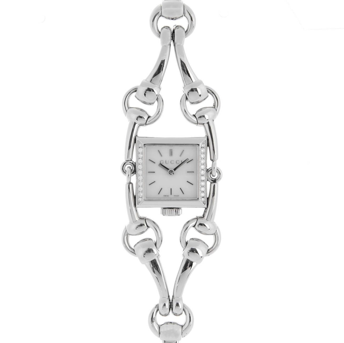 Stainless Steel Diamond Bezel Mother of Pearl 20mm Signoria Quartz Watch