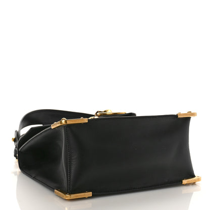 Prada Antic Soft Saffiano Lions Head Cahier Shoulder Bag Black 4 of 8