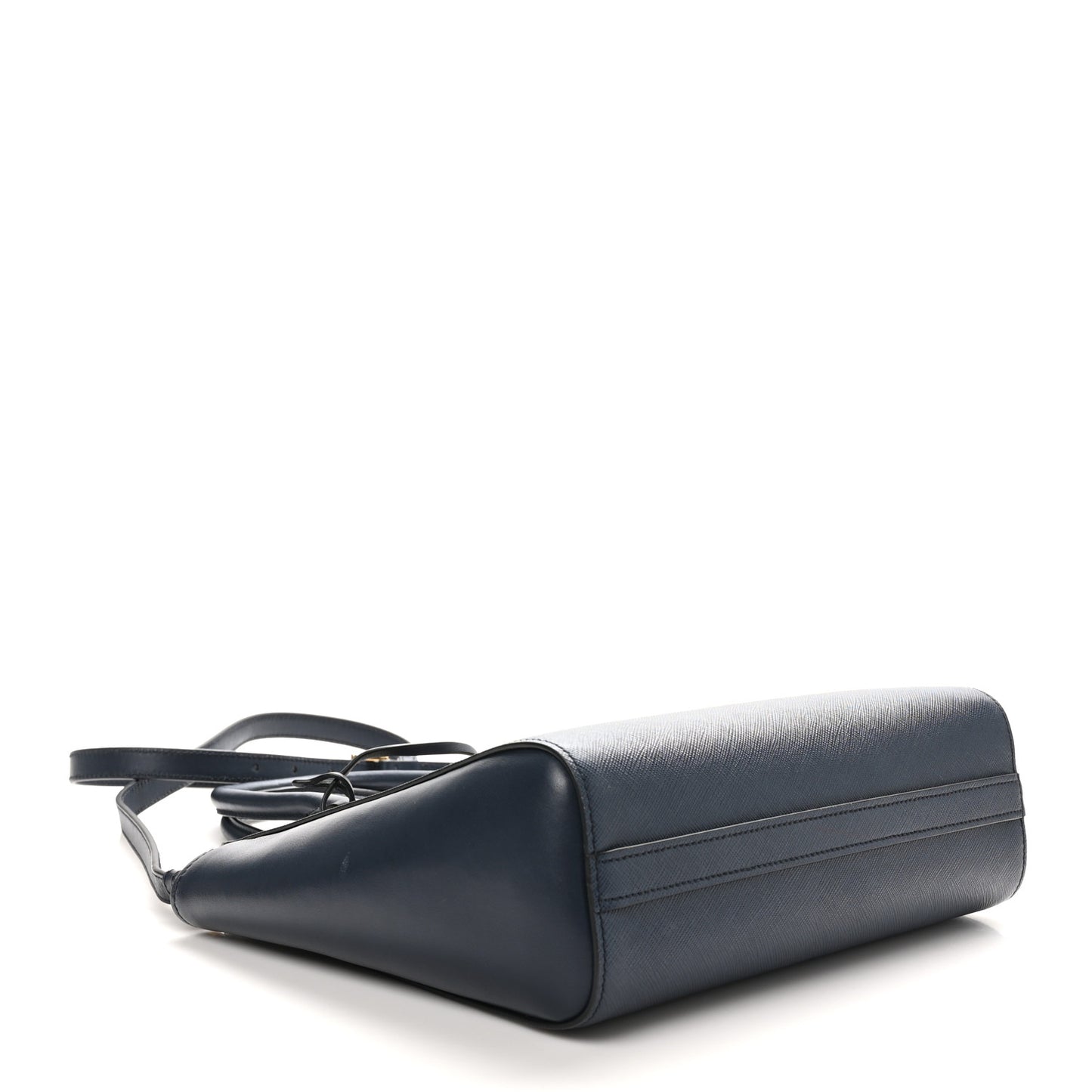 Saffiano Soft Calfskin Small Zippered Tote Baltico