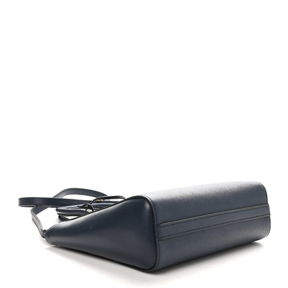 Prada Saffiano Soft Calfskin Small Zippered Tote Baltico 4 of 9