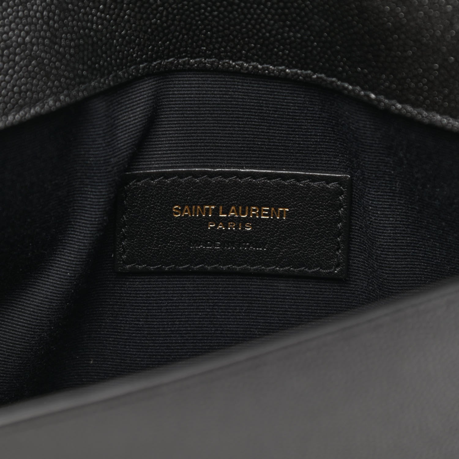 Saint Laurent Grain De Poudre Uptown Pouch Black 6 of 7
