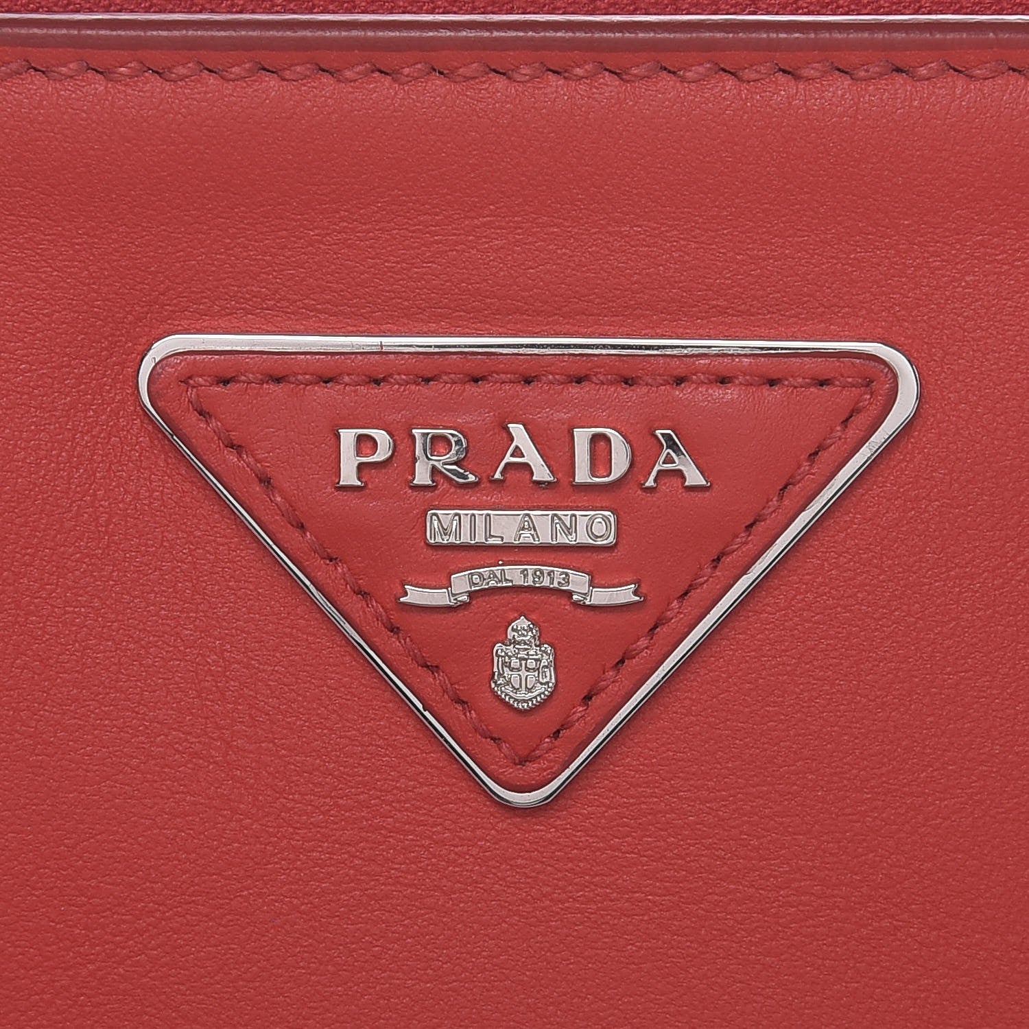 Prada City Calf Medium Galleria Double Zip Tote Lacca 7 of 7