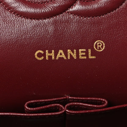 Chanel Lambskin Quilted Medium Double Flap Black 7 of 9