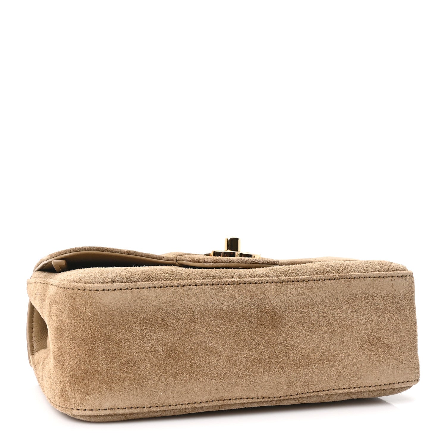 Chanel Suede Calfskin Mini Souplissimo Flap Dark Beige 4 of 10