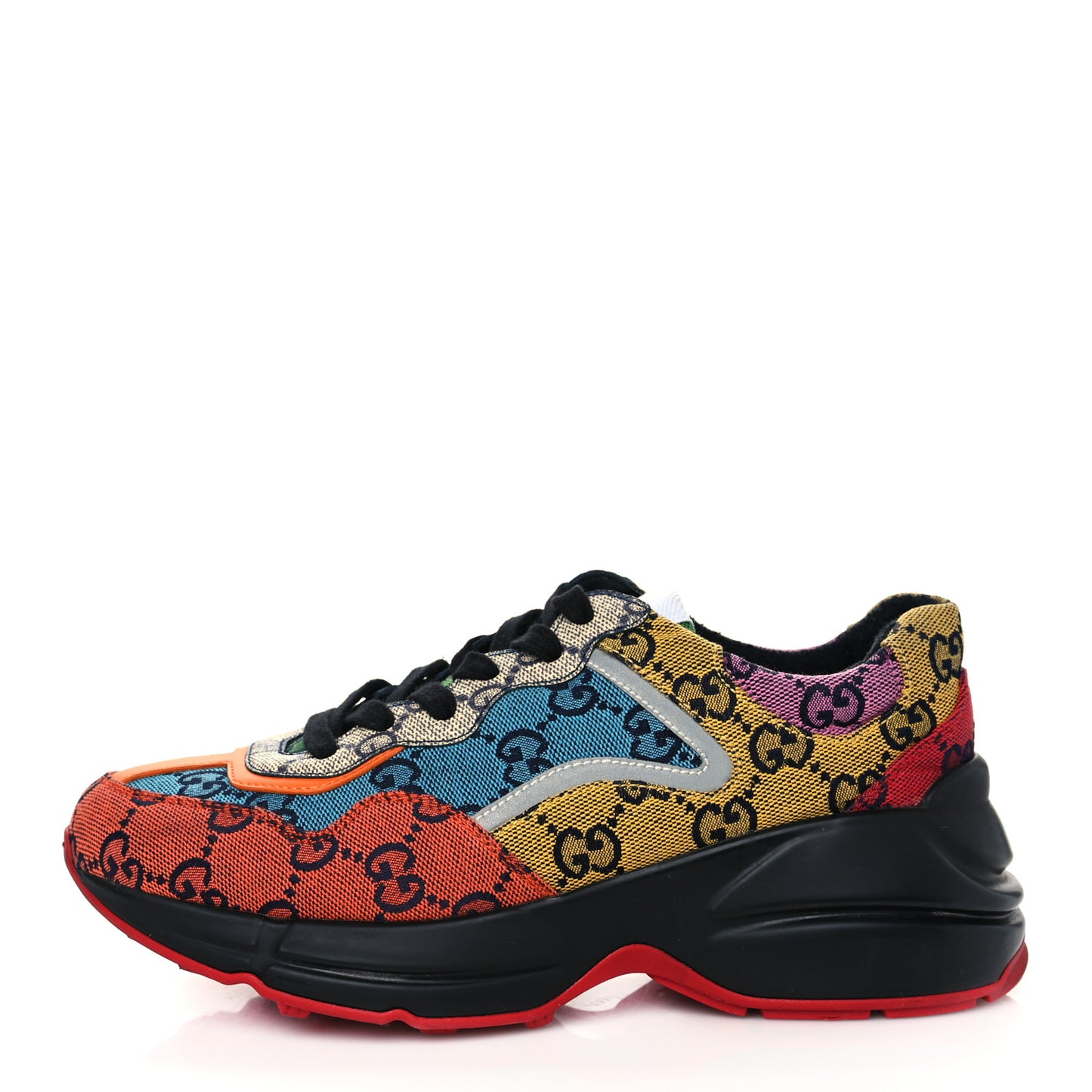 Monogram Multicolor GG Supreme Monogram Womens Rhyton Sneakers 36.5 Multicolor