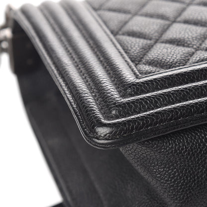 Chanel Caviar Quilted Medium Boy Flap Black 10 of 15
