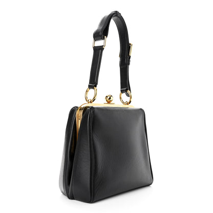 Dolce & Gabbana Calfskin Agata Shoulder Bag Black 3 of 9