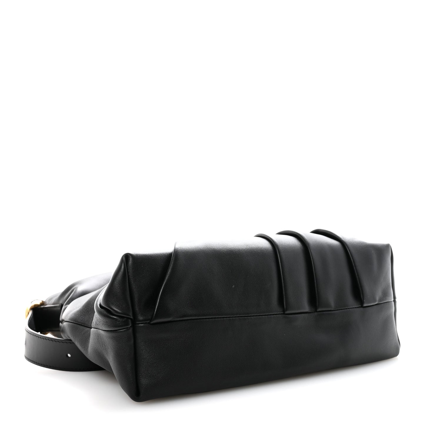 Mellow Nappa Draped Tote Black