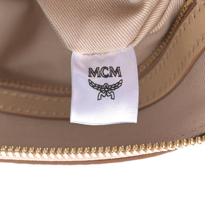 MCM Metallic Visetos Medium Crossbody Pouch Berline Gold 7 of 11