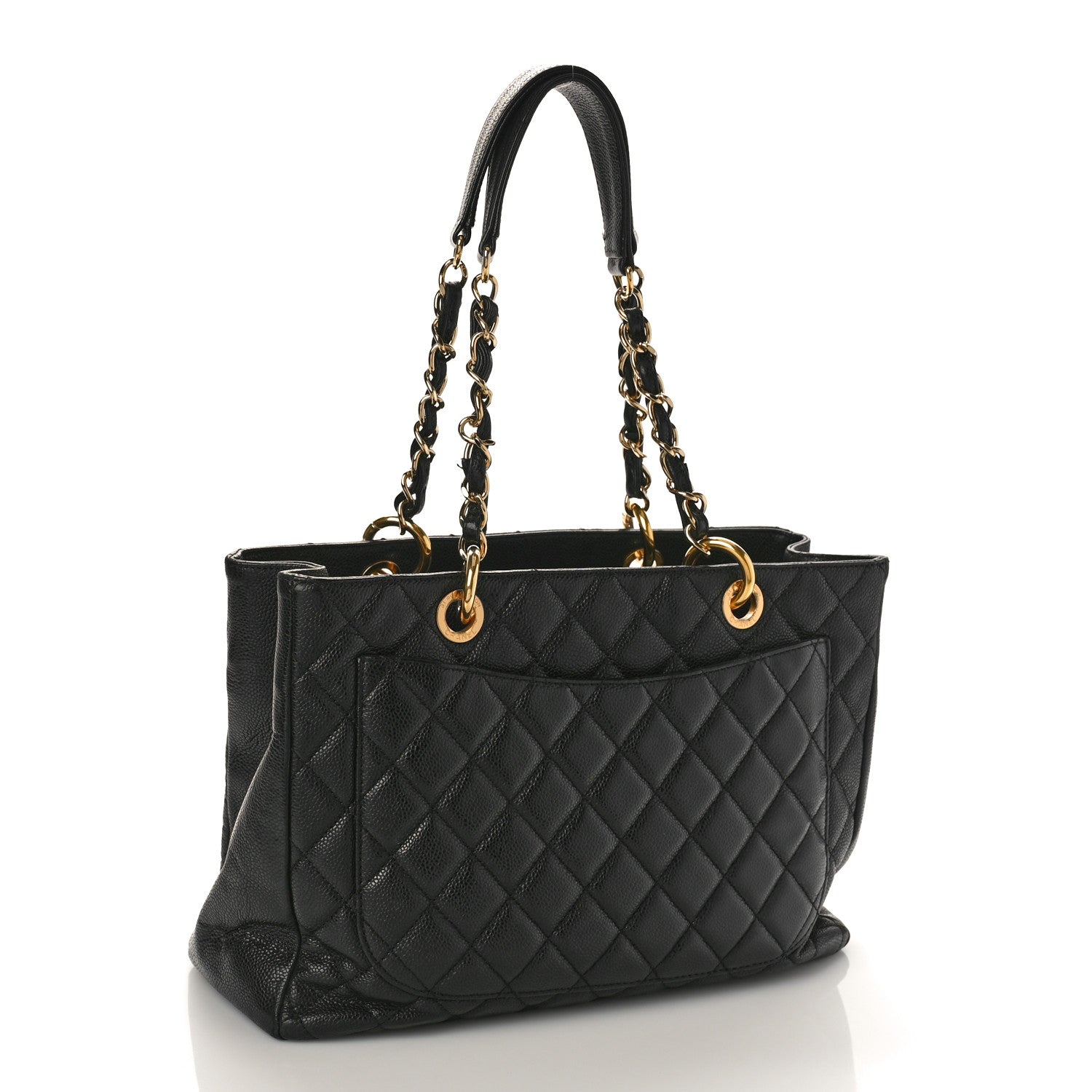 Chanel Caviar Quilted Grand Shopping Tote GST Black 3 of 11