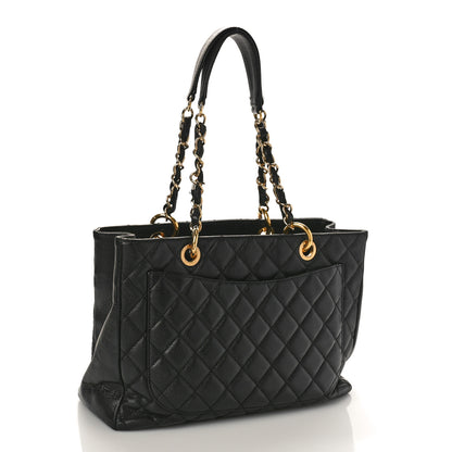 Chanel Caviar Quilted Grand Shopping Tote GST Black 3 of 11