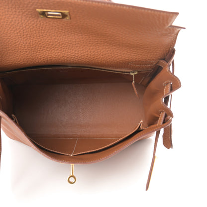 Hermes Togo Kelly Retourne 32 Gold 5 of 16