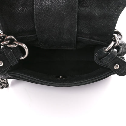 Chanel Bullskin Suede Small Highlander Messenger Flap Black 5 of 10