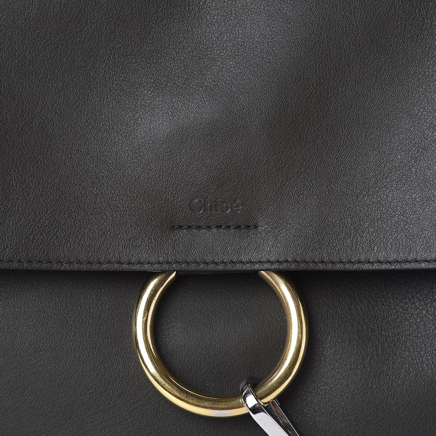 Calfskin Medium Faye Day Shoulder Bag Deep Forest