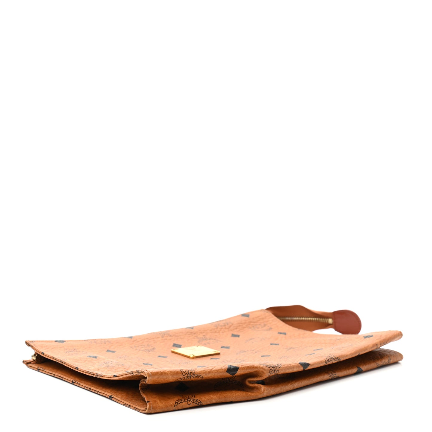 Visetos Medium Zip Pouch Cognac
