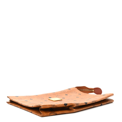 MCM Visetos Medium Zip Pouch Cognac 4 of 8